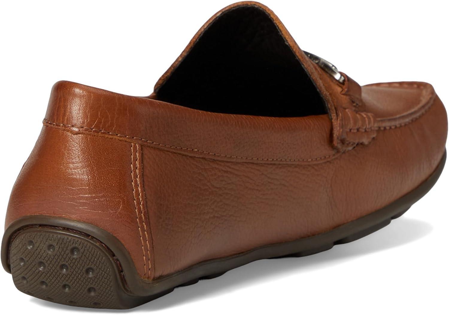 image:imageMJNY Mens Casual Comfortable Genuine Leather Lightweight Driving Moccasins Classic Fashion Buckle Loafer Slip On Breathable Driving LoaferCognac Grainy