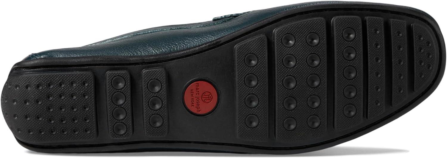 image:imageMJNY Mens Casual Comfortable Genuine Leather Lightweight Driving Moccasins Classic Fashion Buckle Loafer Slip On Breathable Driving LoaferNavy Grainy