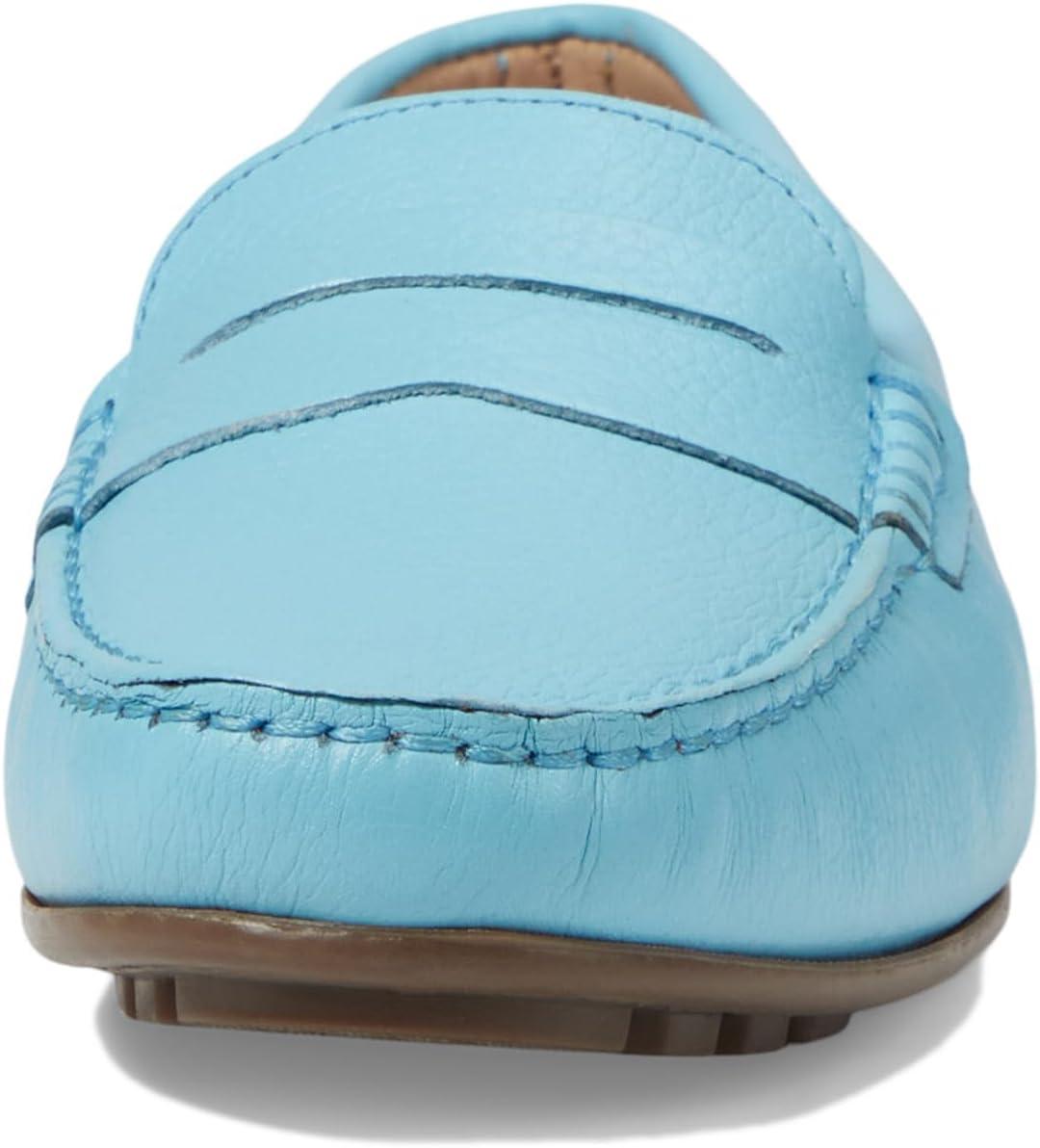 image:imageMJNY Womens Casual Comfortable Genuine Leather Lightweight Driving Moccasins Classic Fashion Penny Slip On Ladies Driving Loafer Flat ShoesSky Grainy
