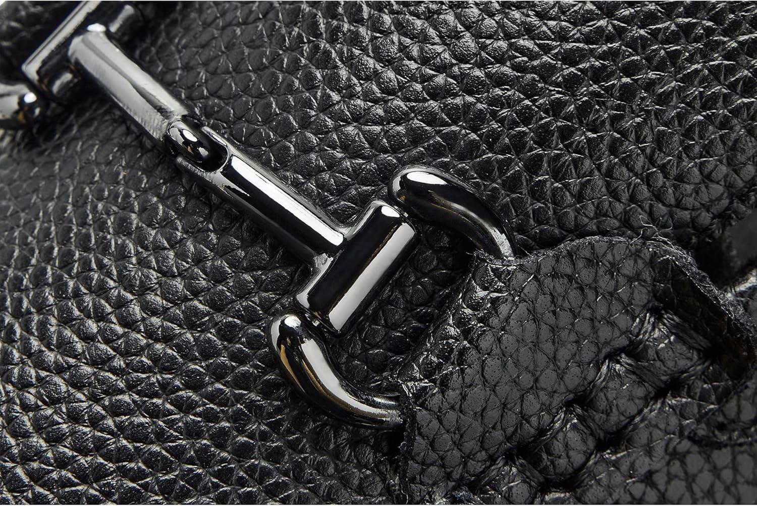 image:imageMarc Joseph New York Mens Casual Hands Free Slip on Buckle LoafersBlack Grainy Leather