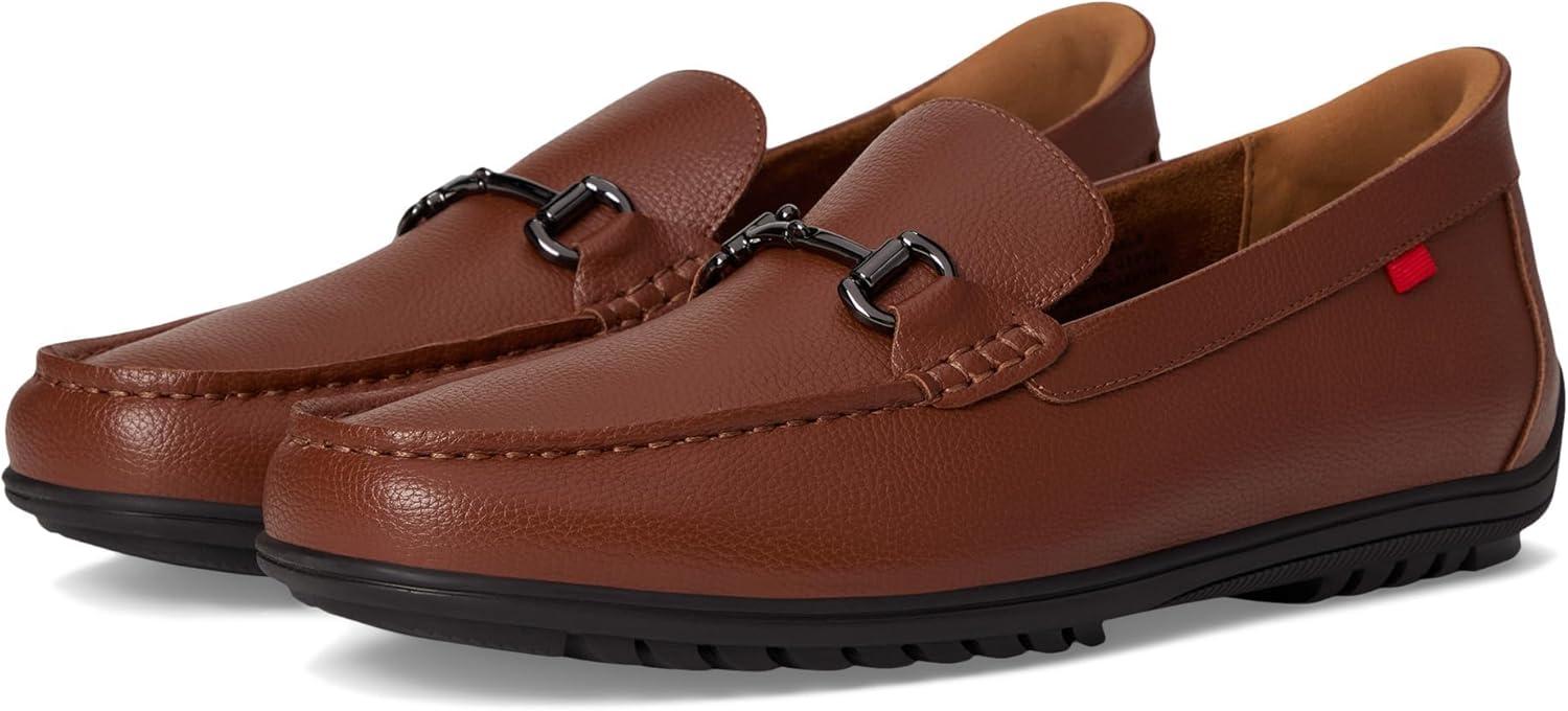 image:imageMarc Joseph New York Mens Casual Hands Free Slip on Buckle LoafersCognac