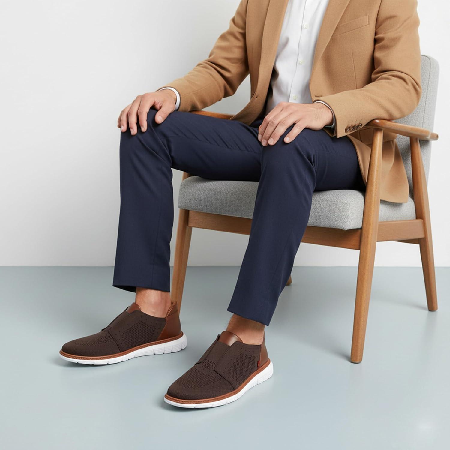 image:imageMarc Joseph New York Mens South Street Hands Free Technology SneakerBrown