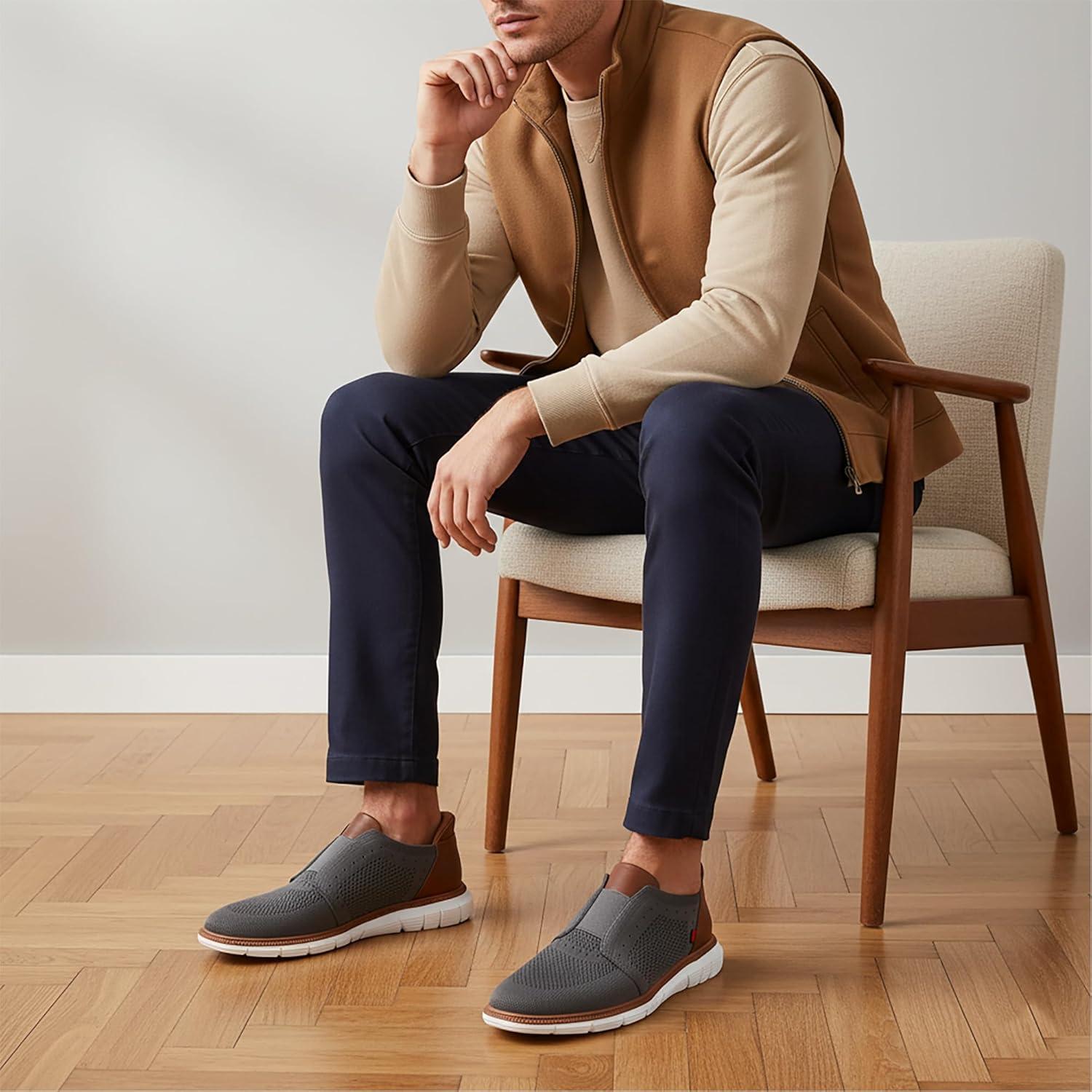 image:imageMarc Joseph New York Mens South Street Hands Free Technology SneakerGrey