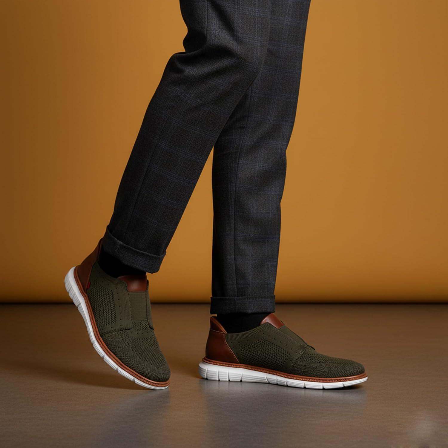 image:imageMarc Joseph New York Mens South Street Hands Free Technology SneakerOlive