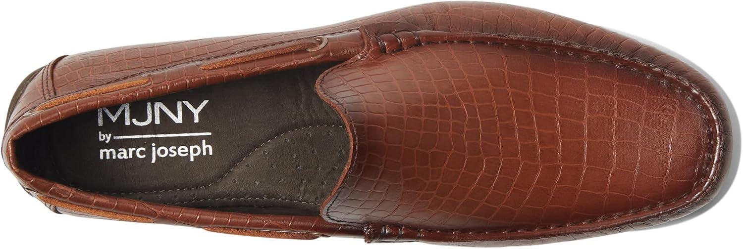image:imageMens Genuine Leather Casual Slip On Venetian LoafersCognac Croco