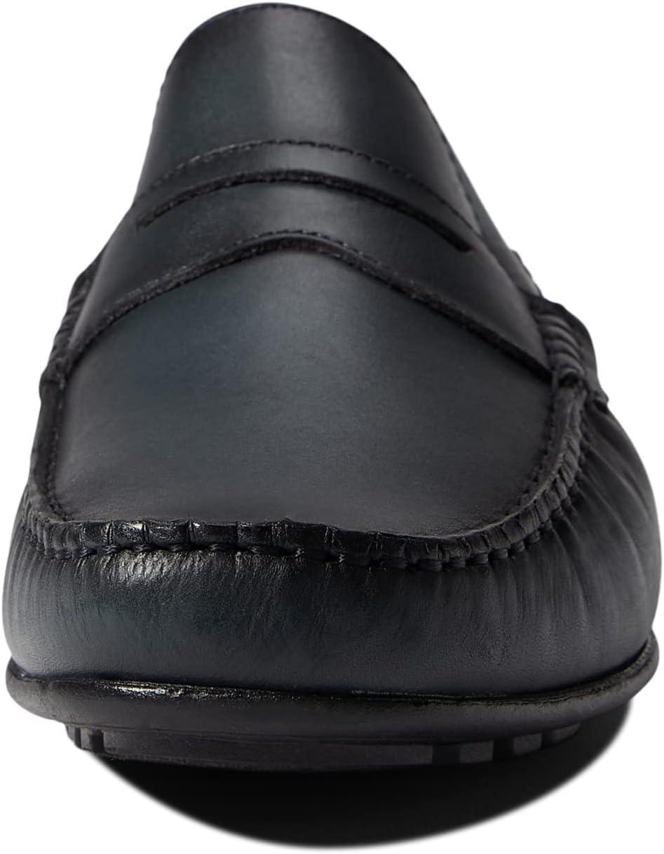 image:imageMens Leather Casual Slip On Penny LoafersNavy Napa