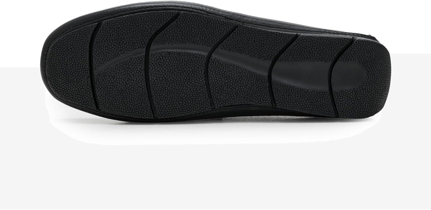 image:imageMens Loafers Casual Slip On Shoes Leather Penny Loafers for MenBlack Grainy