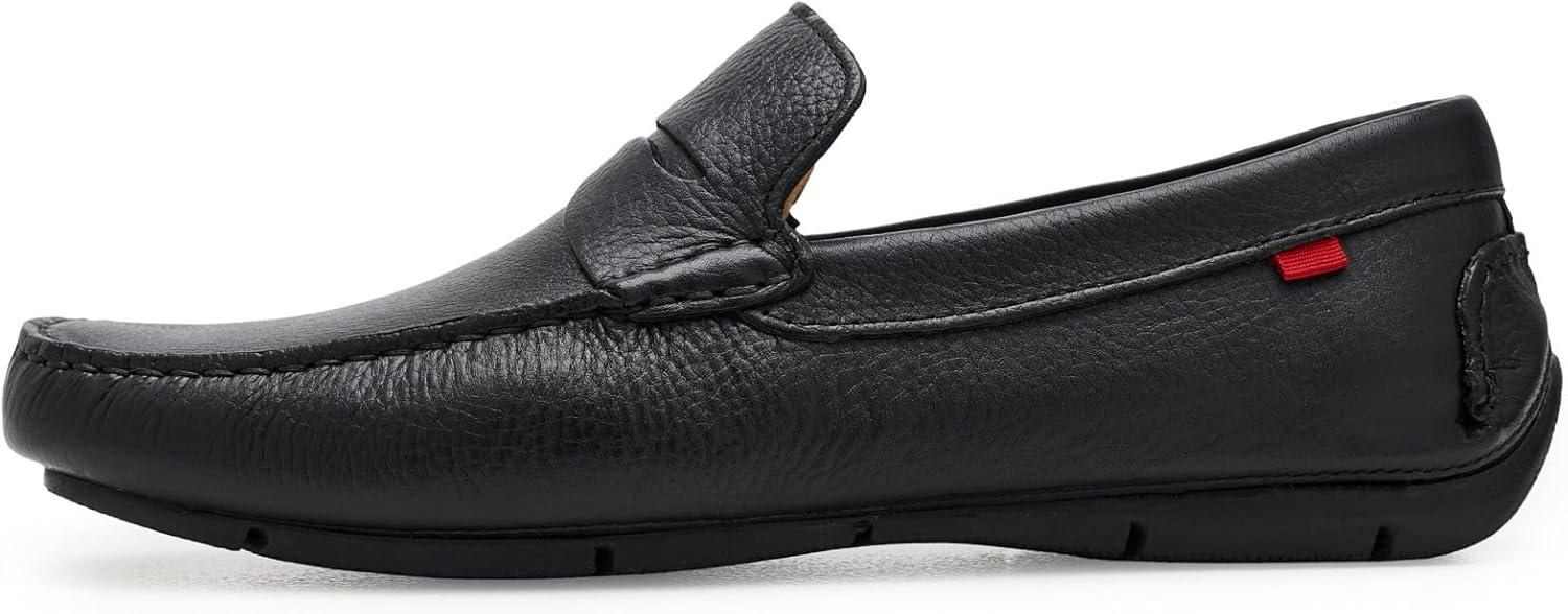 image:imageMens Loafers Casual Slip On Shoes Leather Penny Loafers for MenBlack Grainy
