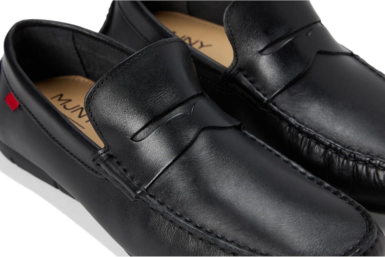 image:imageMens Loafers Casual Slip On Shoes Leather Penny Loafers for MenBlack Napa