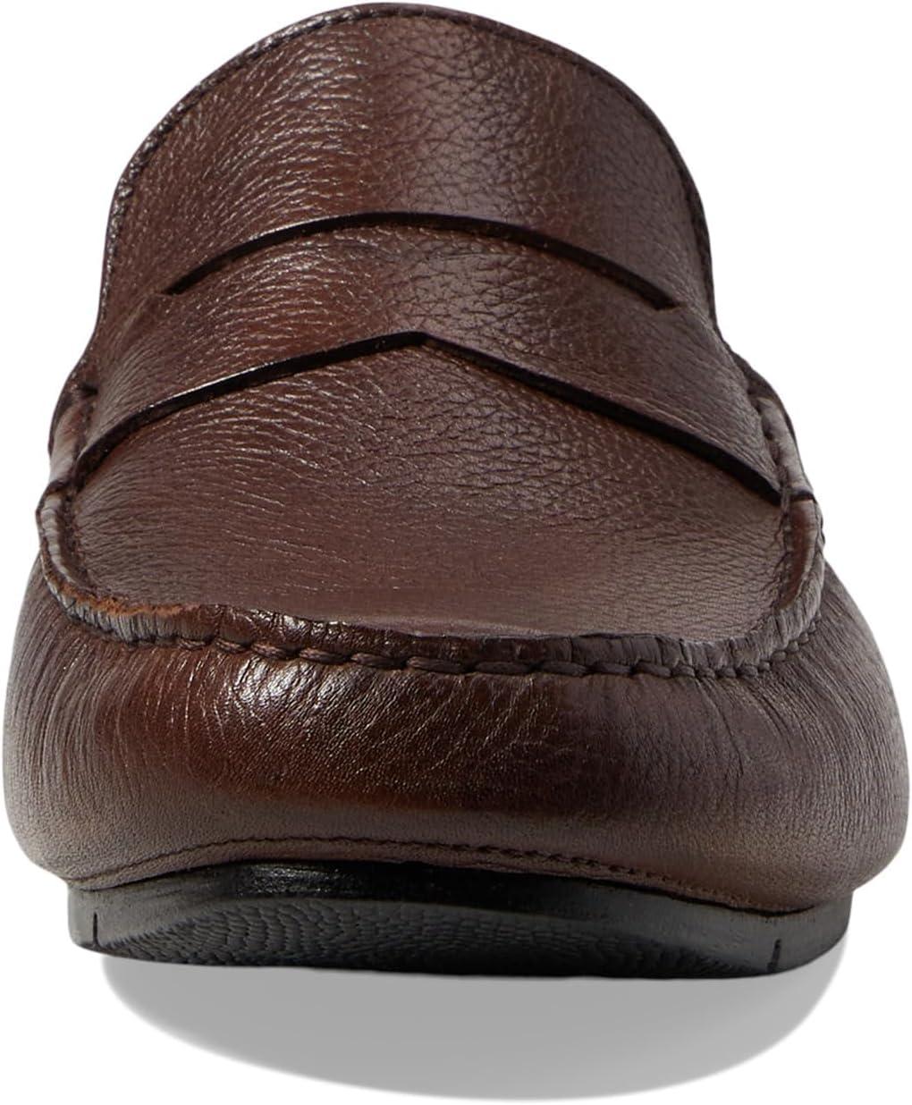 image:imageMens Loafers Casual Slip On Shoes Leather Penny Loafers for MenBrown Grainy
