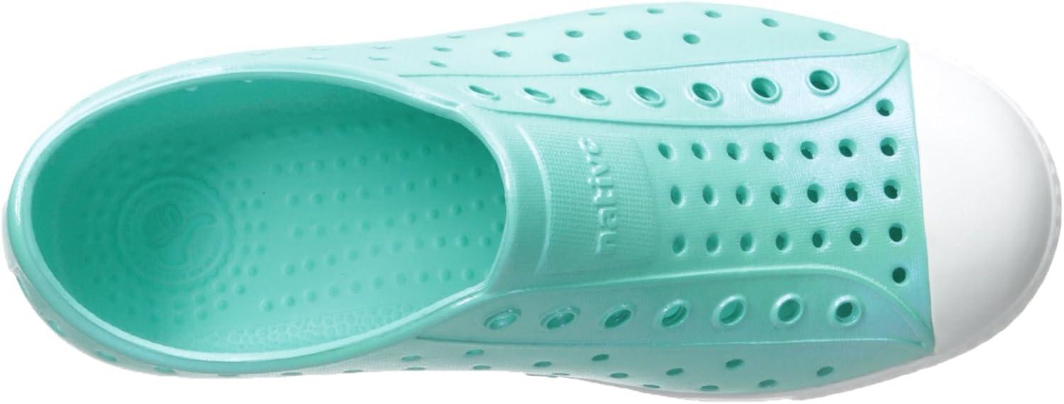 image:imageNative Shoes Kids Jefferson SlipOn ShoeAtlantis BlueShell WhiteIridescent