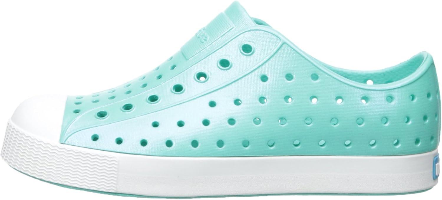 image:imageNative Shoes Kids Jefferson SlipOn ShoeAtlantis BlueShell WhiteIridescent