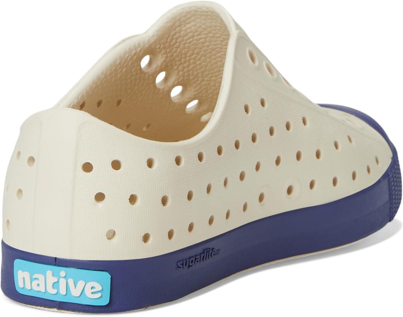 image:imageNative Shoes Kids Jefferson SlipOn ShoeBone WhiteInk Blue