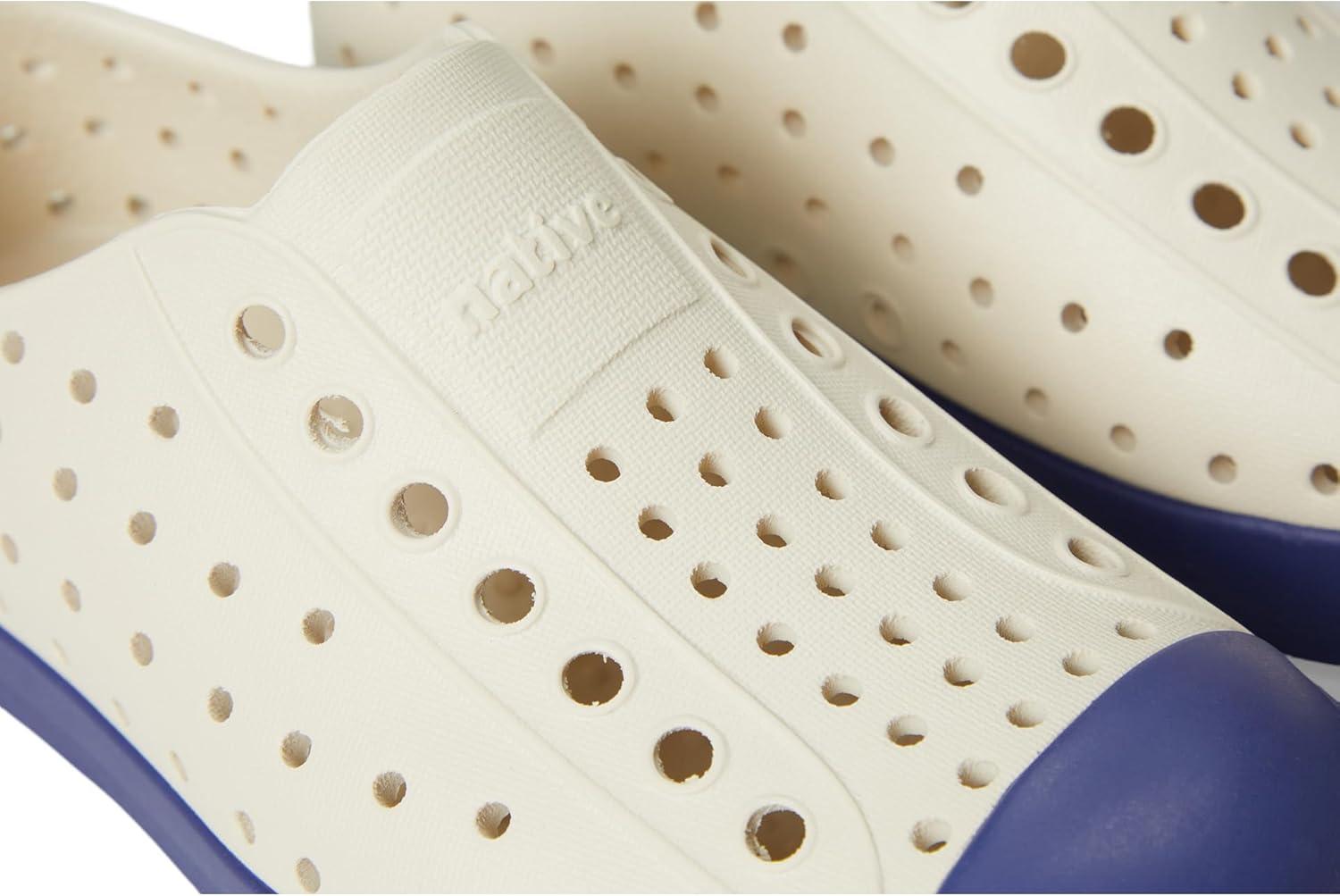 image:imageNative Shoes Kids Jefferson SlipOn ShoeBone WhiteInk Blue
