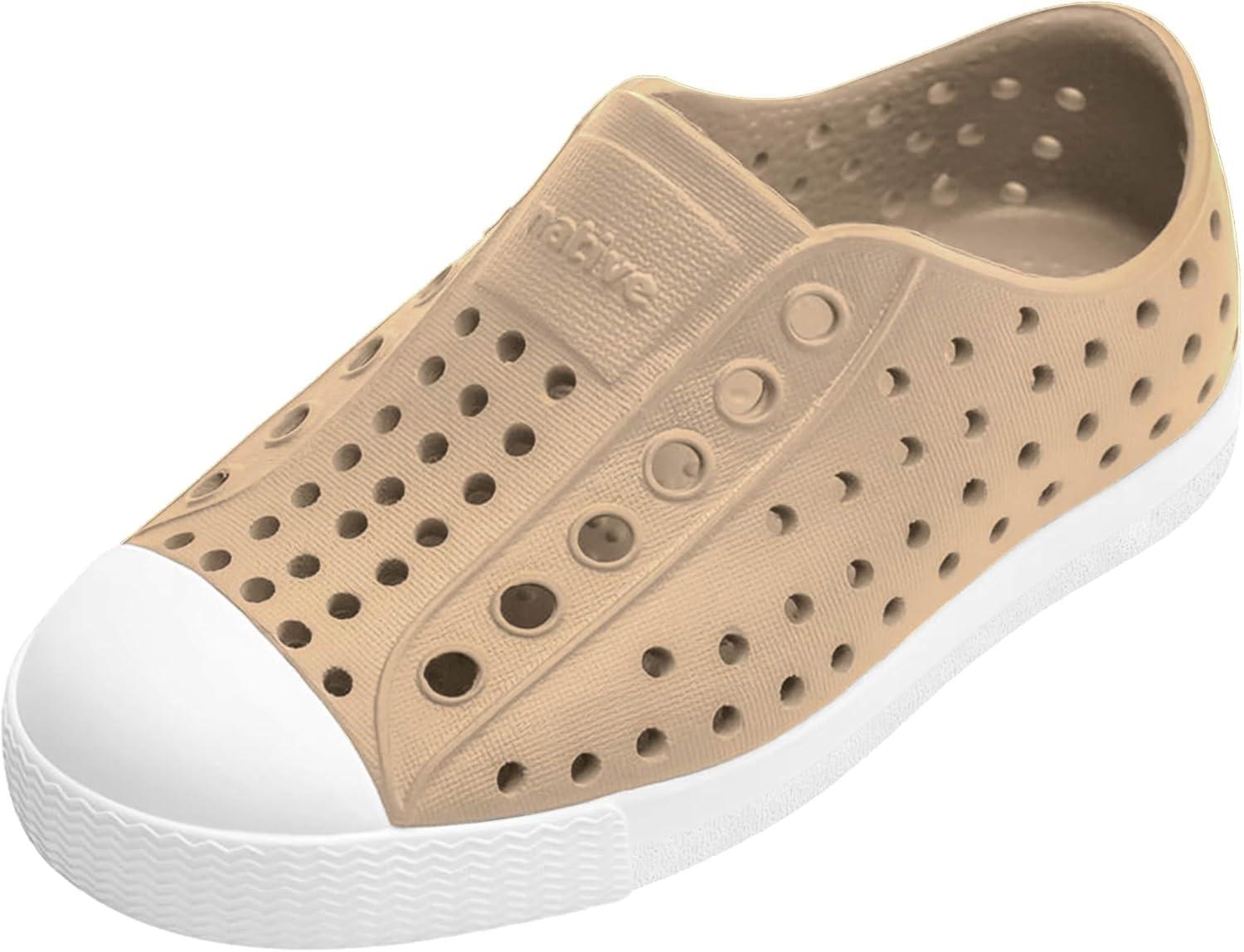 image:imageNative Shoes Kids Jefferson SlipOn ShoeFlax TanShell White