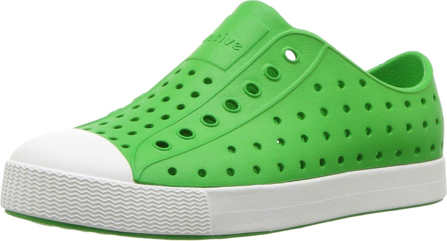 image:imageNative Shoes Kids Jefferson SlipOn ShoeGrasshopper GreenShell White