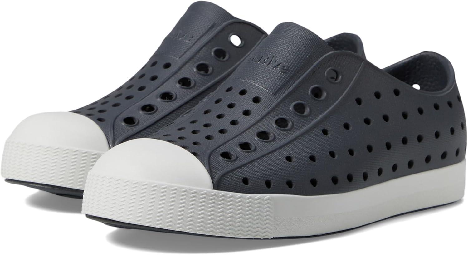 image:imageNative Shoes Kids Jefferson SlipOn ShoeGravity GreyShell White