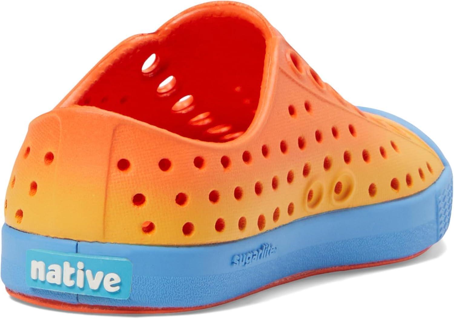 image:imageNative Shoes Kids Jefferson SlipOn ShoeLaflame OrangeResting BlueLaflame Spicy Ombre