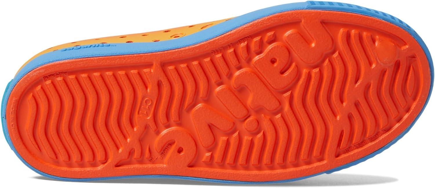 image:imageNative Shoes Kids Jefferson SlipOn ShoeLaflame OrangeResting BlueLaflame Spicy Ombre