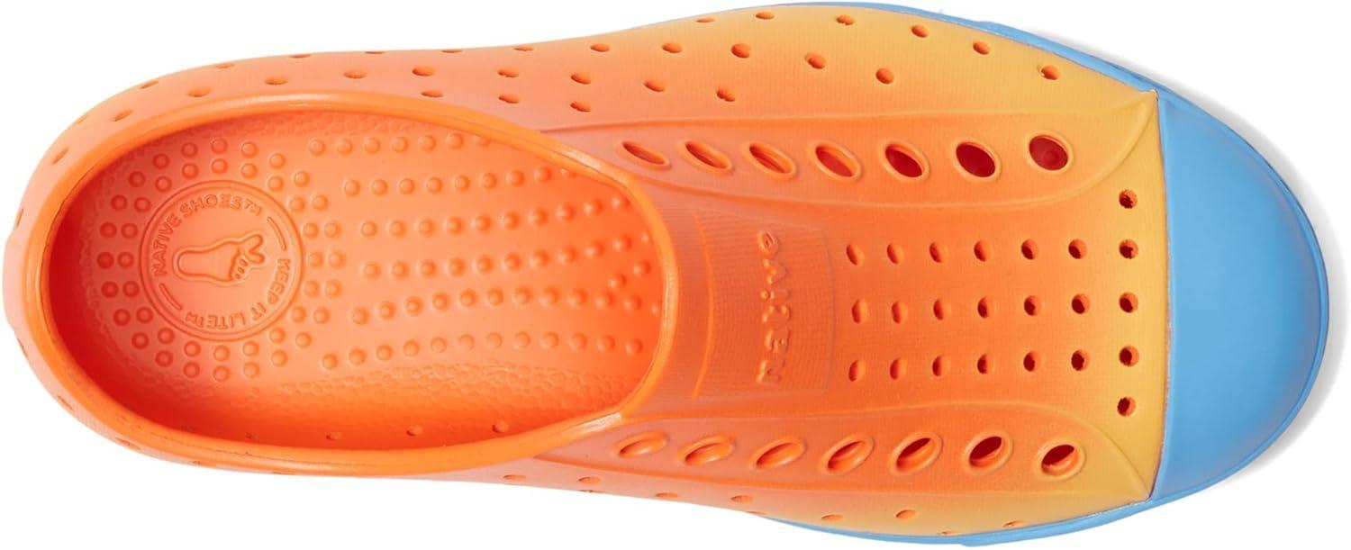 image:imageNative Shoes Kids Jefferson SlipOn ShoeLaflame OrangeResting BlueLaflame Spicy Ombre