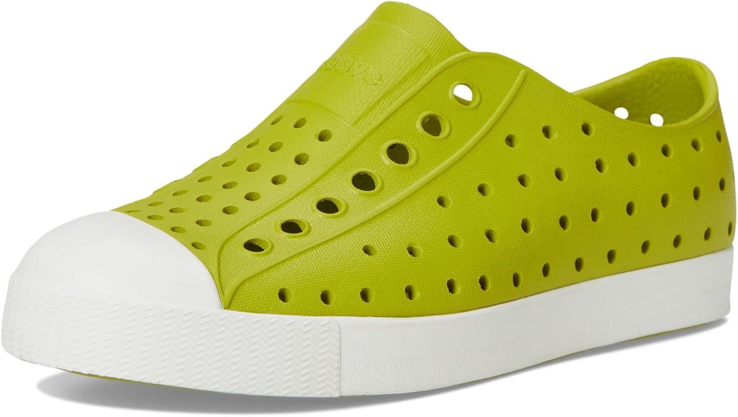 image:imageNative Shoes Kids Jefferson SlipOn ShoeSeaweed GreenShell White