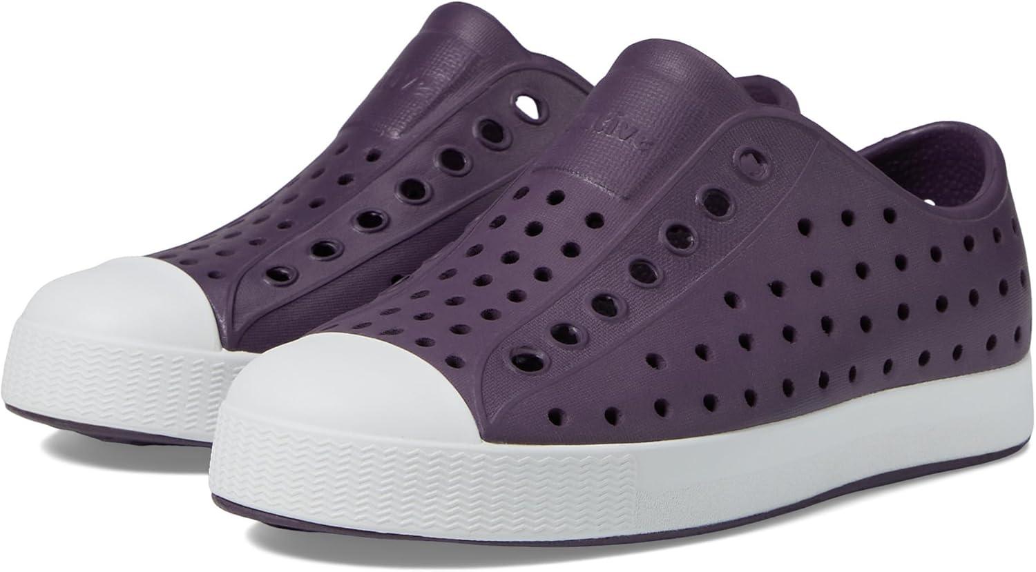 image:imageNative Shoes Kids Jefferson SlipOn ShoeVelvet PurpleShell White