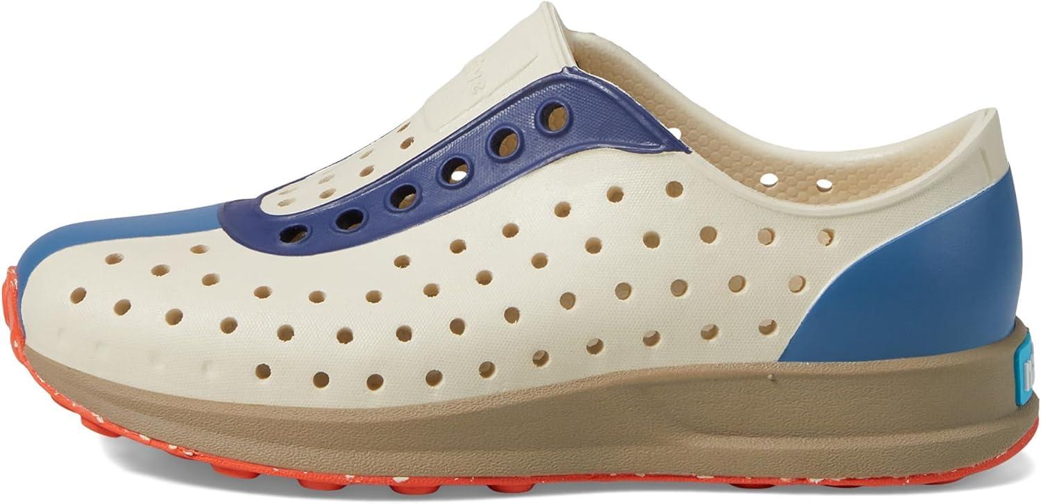 image:imageNative Shoes Robbie Sugarlite Print Little KidBone WhiteFlax TanOasis RegattaLa Flame Speckle Rubber