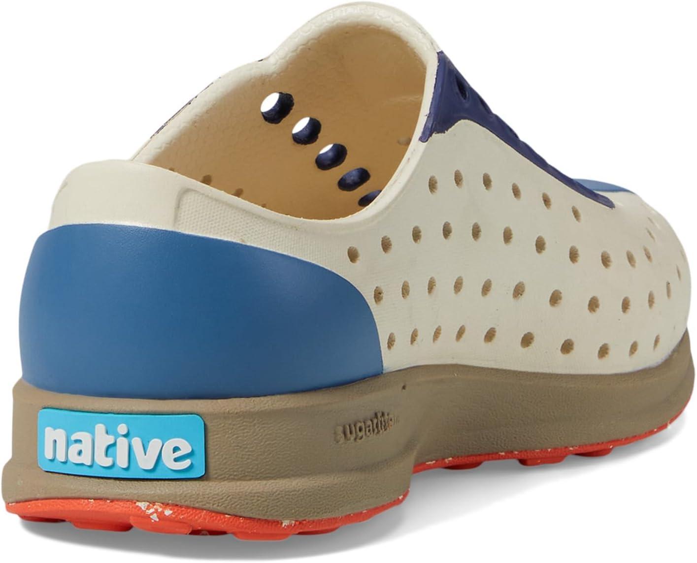image:imageNative Shoes Robbie Sugarlite Print Little KidBone WhiteFlax TanOasis RegattaLa Flame Speckle Rubber