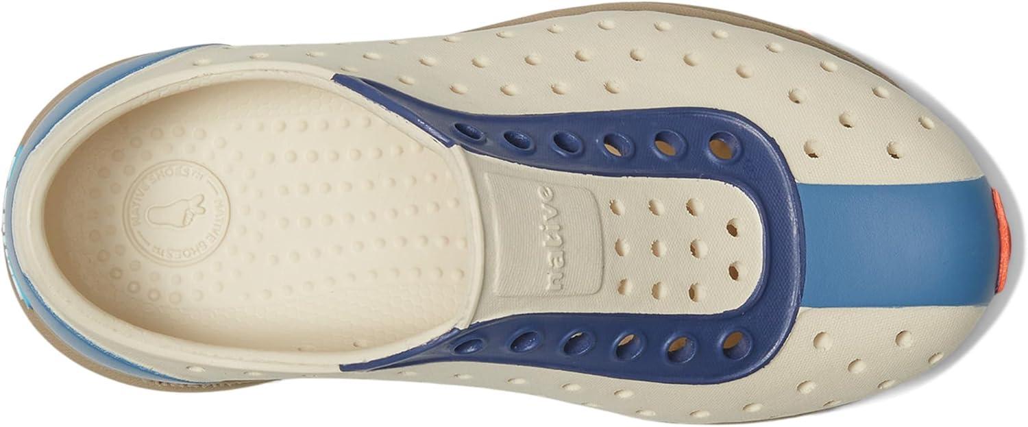image:imageNative Shoes Robbie Sugarlite Print Little KidBone WhiteFlax TanOasis RegattaLa Flame Speckle Rubber