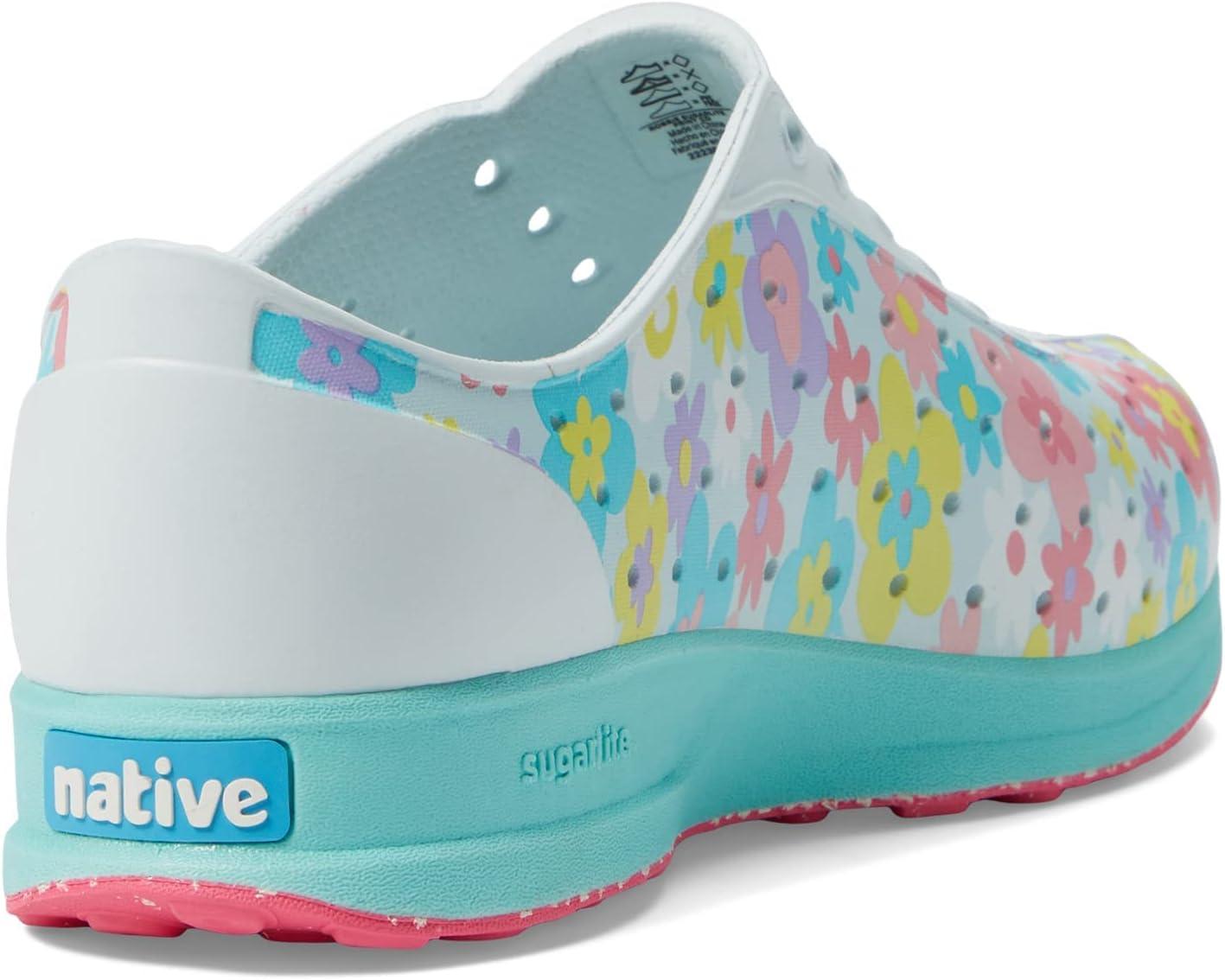 image:imageNative Shoes Robbie Sugarlite Print Little KidCoastal BlueHydrangea BluePastel DaisyDazzle Speckle Rubber
