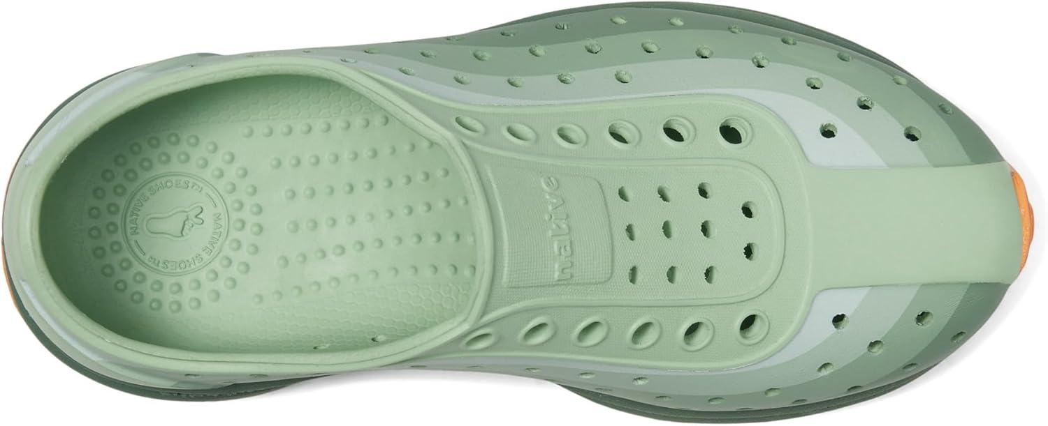image:imageNative Shoes Robbie Sugarlite Print Little KidFig GreenLoch GreenApricot Speckle RubberLoch Foggy Fade