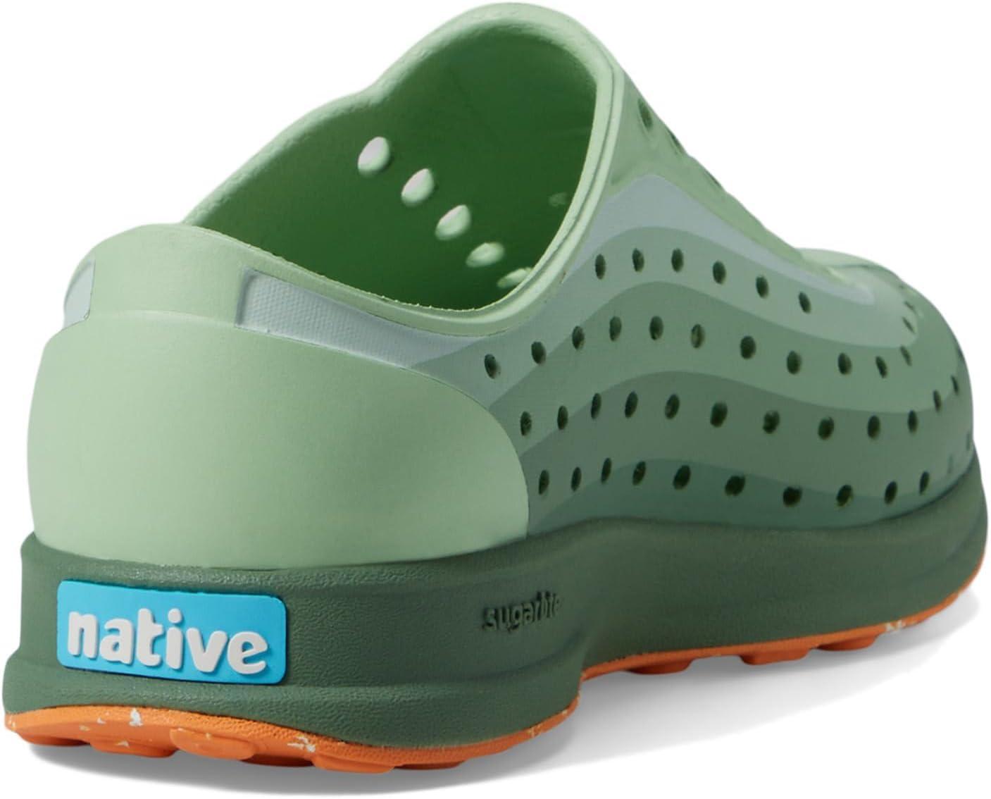 image:imageNative Shoes Robbie Sugarlite Print Little KidFig GreenLoch GreenApricot Speckle RubberLoch Foggy Fade