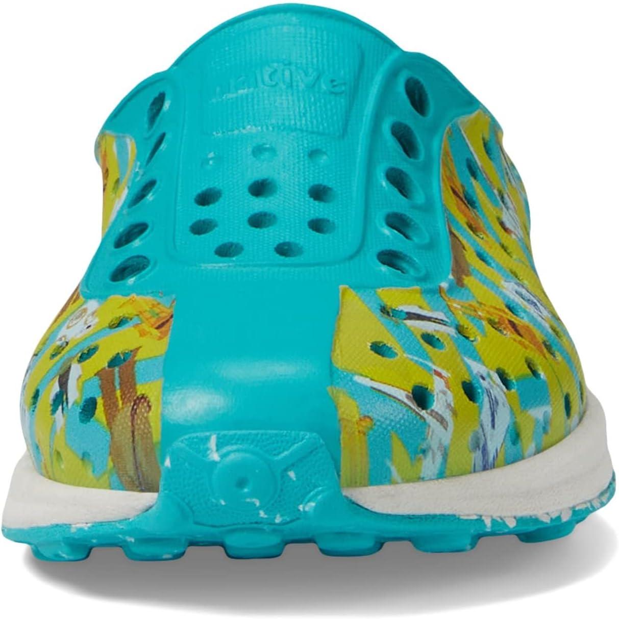 image:imageNative Shoes Robbie Sugarlite Print Little KidGlacier GreenShell WhiteLightside BlockGlacier Speckle Rubber