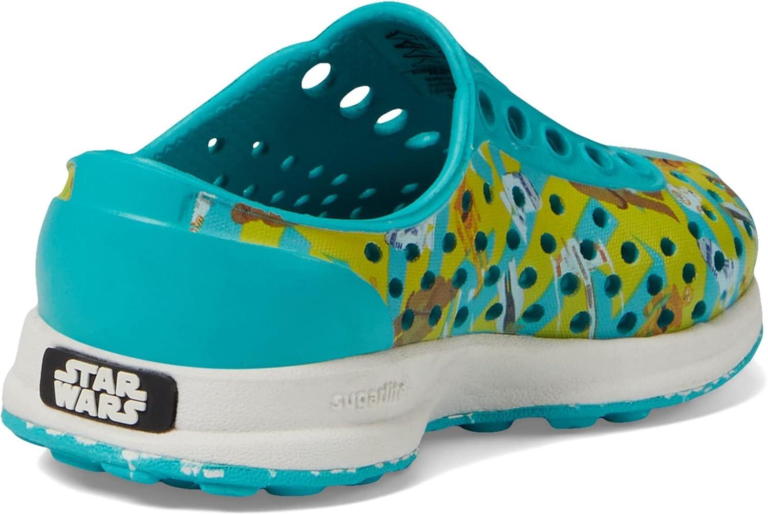 image:imageNative Shoes Robbie Sugarlite Print Little KidGlacier GreenShell WhiteLightside BlockGlacier Speckle Rubber