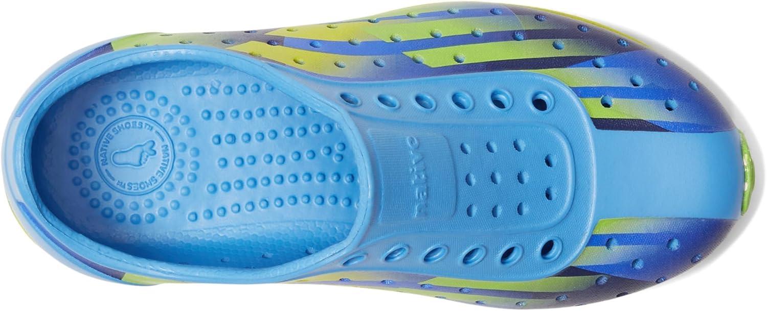 image:imageNative Shoes Robbie Sugarlite Print Little KidResting BluePickle GreenUv Pickle SpeedSnap Speckle Rubber