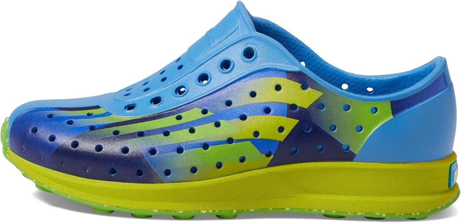 image:imageNative Shoes Robbie Sugarlite Print Little KidResting BluePickle GreenUv Pickle SpeedSnap Speckle Rubber