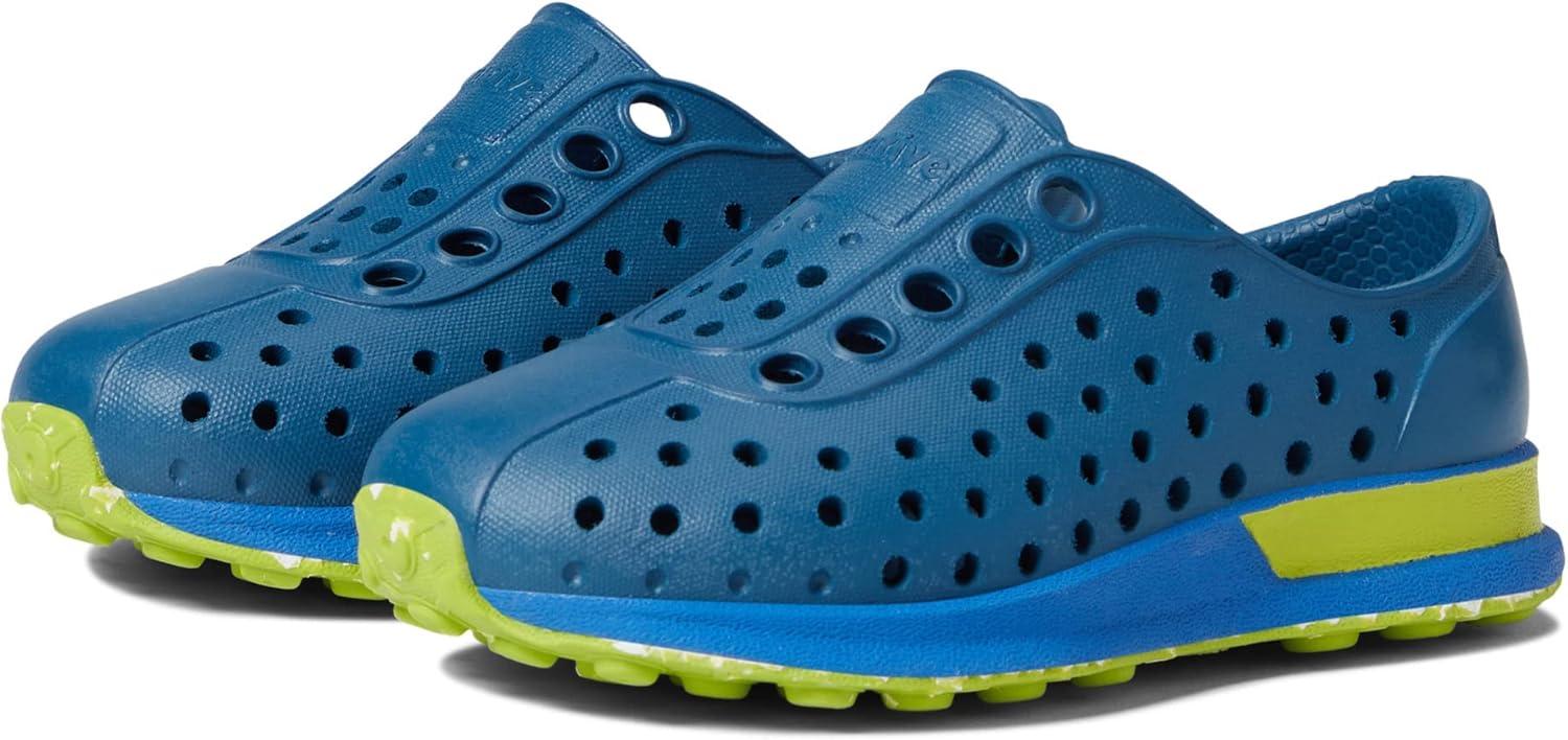 image:imageNative Shoes Robbie Sugarlite Print Little KidTrench BlueBarracuda BluePalm HeelPalm Speckle Rubber