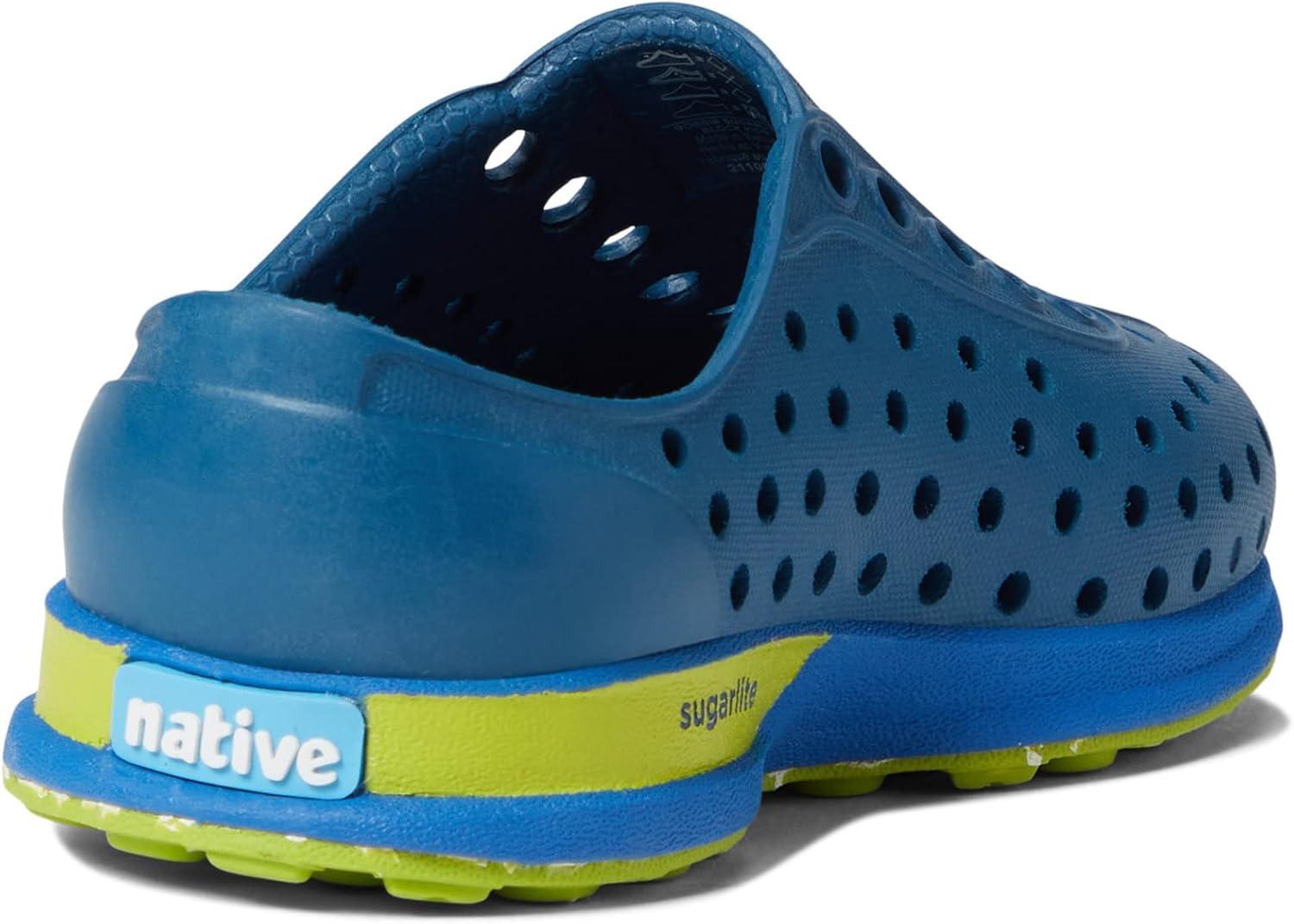 image:imageNative Shoes Robbie Sugarlite Print Little KidTrench BlueBarracuda BluePalm HeelPalm Speckle Rubber