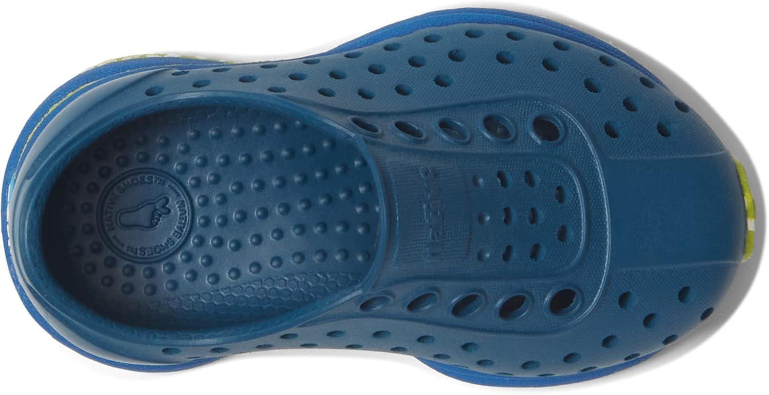image:imageNative Shoes Robbie Sugarlite Print Little KidTrench BlueBarracuda BluePalm HeelPalm Speckle Rubber