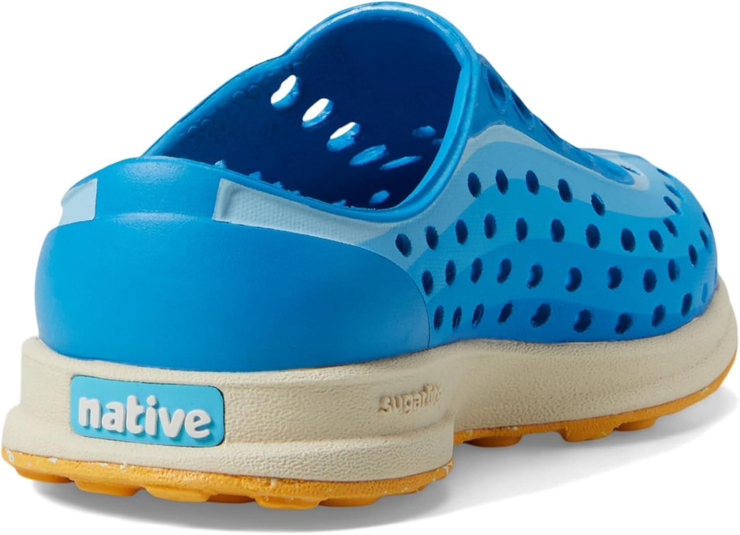 image:imageNative Shoes Robbie Sugarlite Print Little KidWave BlueBone WhitePineapple Speckle RubberWave Foggy Fade