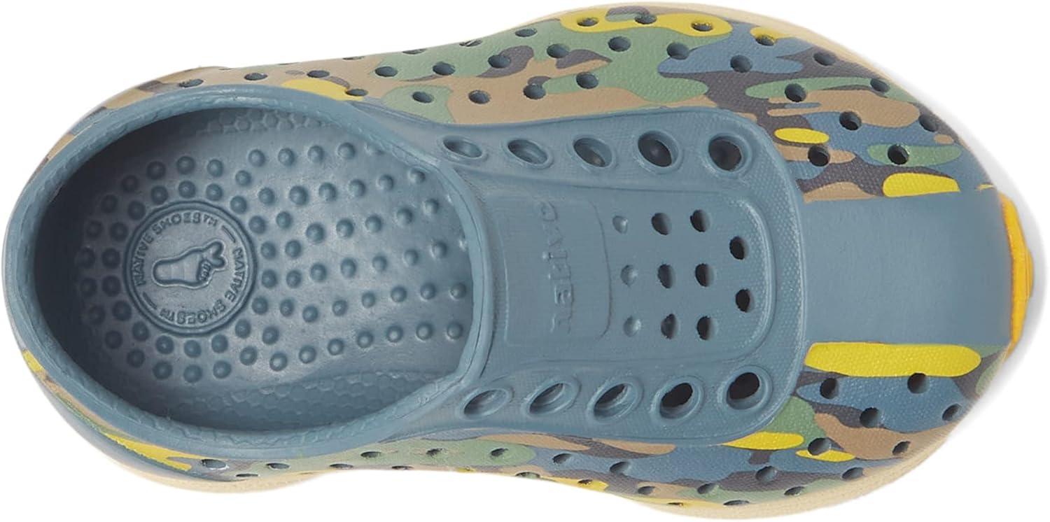 image:imageNative Shoes Robbie Sugarlite Print Little KidWeather GreyBone WhiteFreesia EucamoFreesia Speckle Rubber
