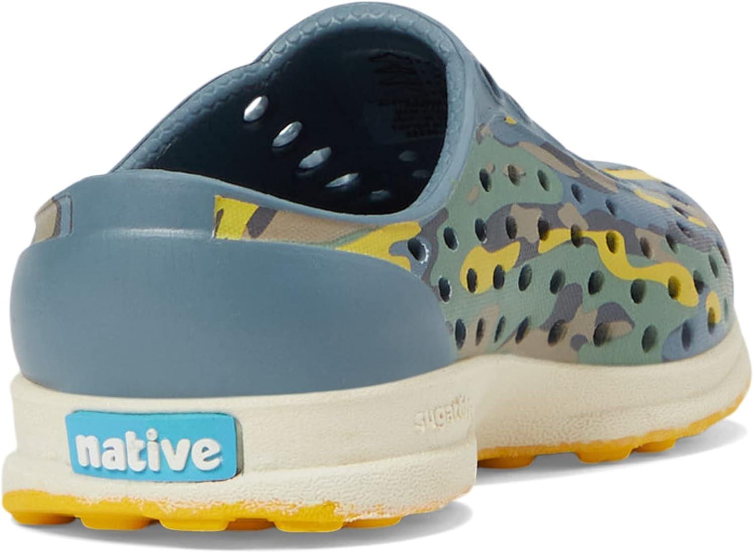 image:imageNative Shoes Robbie Sugarlite Print Little KidWeather GreyBone WhiteFreesia EucamoFreesia Speckle Rubber