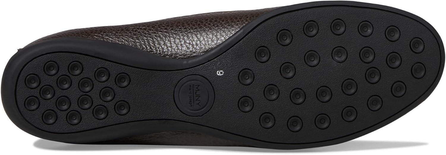 image:imageWomens Genuine Leather Slip on Buckle LoaferBrown Grainy