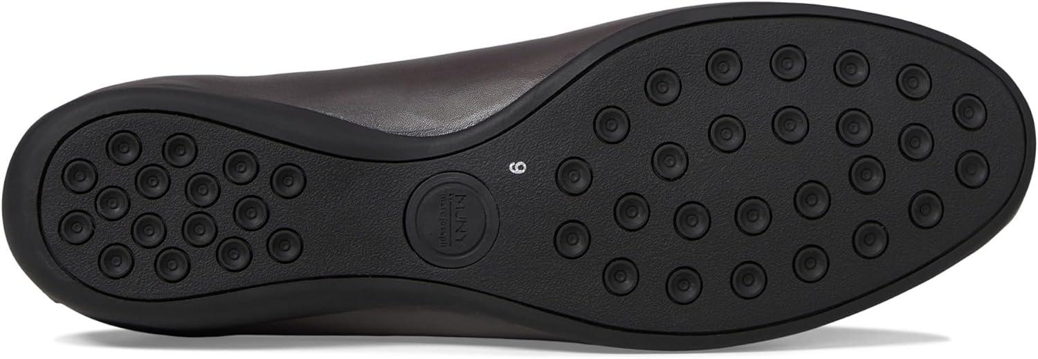 image:imageWomens Genuine Leather Slip on Buckle LoaferGrey Napa