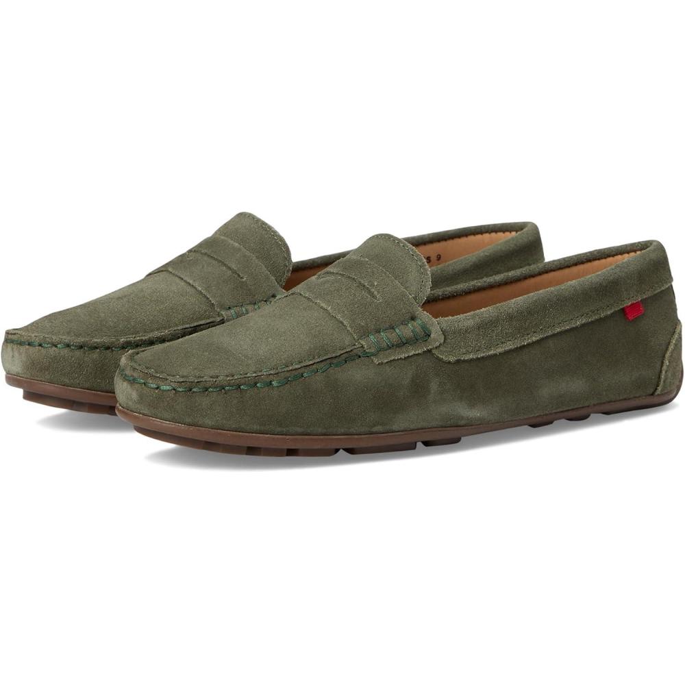 image:imageMJNY Womens Casual Comfortable Genuine Leather Lightweight Driving Moccasins Classic Fashion Penny Slip On Ladies Driving Loafer Flat ShoesOlive Suede