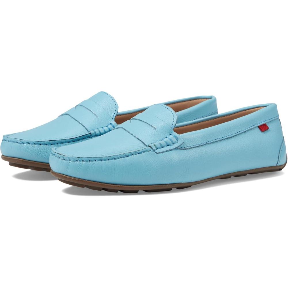 image:imageMJNY Womens Casual Comfortable Genuine Leather Lightweight Driving Moccasins Classic Fashion Penny Slip On Ladies Driving Loafer Flat ShoesSky Grainy