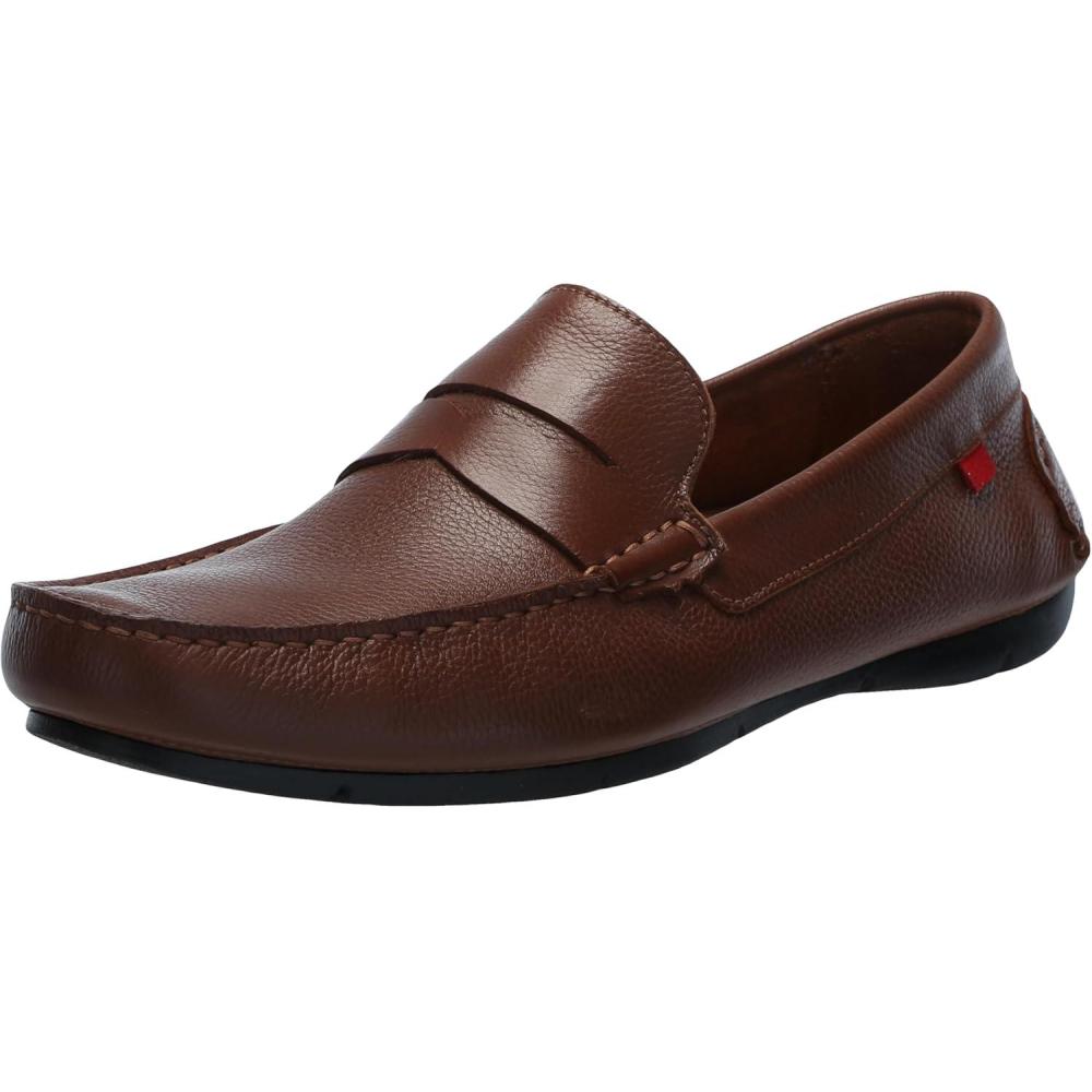 image:imageMens Loafers Casual Slip On Shoes Leather Penny Loafers for MenCognac Grainy