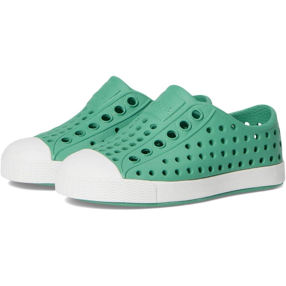 image:imageNative Shoes Kids Jefferson SlipOn ShoeAlpine GreenShell White