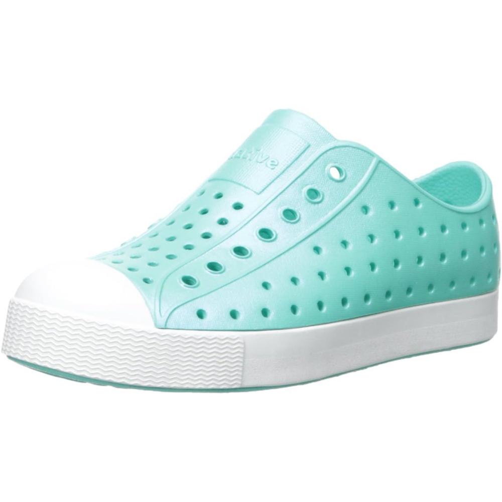 image:imageNative Shoes Kids Jefferson SlipOn ShoeAtlantis BlueShell WhiteIridescent