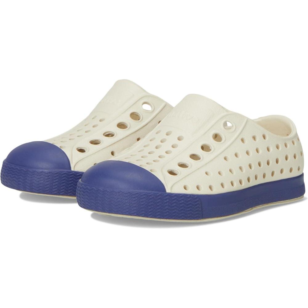 image:imageNative Shoes Kids Jefferson SlipOn ShoeBone WhiteInk Blue